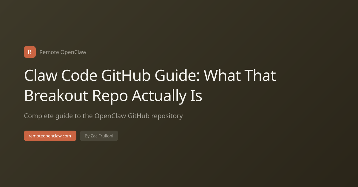 Claw Code GitHub Guide: What That Breakout Repo Actually Is